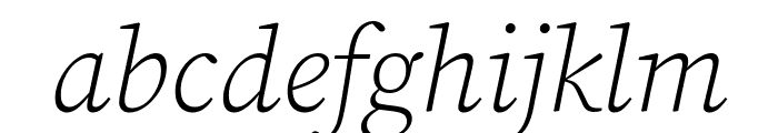 Source Serif Pro 300italic Font LOWERCASE