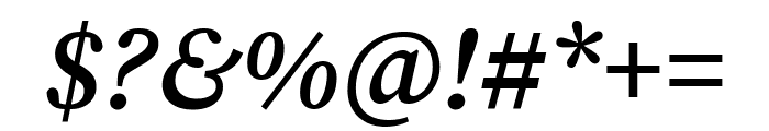 Source Serif Pro 600italic Font OTHER CHARS