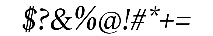 Spectral italic Font OTHER CHARS