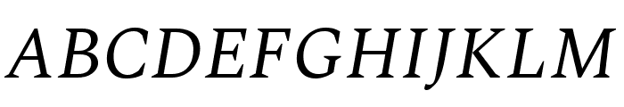 Spectral italic Font UPPERCASE