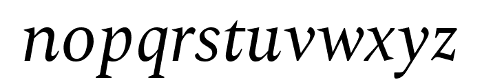 Spectral italic Font LOWERCASE