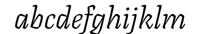 Texturina 100italic Font LOWERCASE