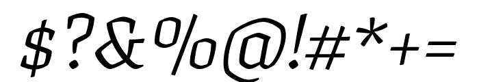 Texturina 200italic Font OTHER CHARS