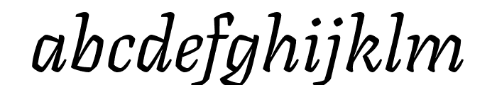 Texturina 300italic Font LOWERCASE