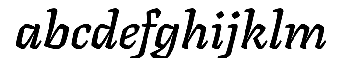 Texturina 600italic Font LOWERCASE