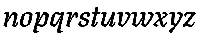 Texturina 600italic Font LOWERCASE
