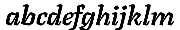 Texturina 800italic Font LOWERCASE