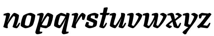 Texturina 800italic Font LOWERCASE