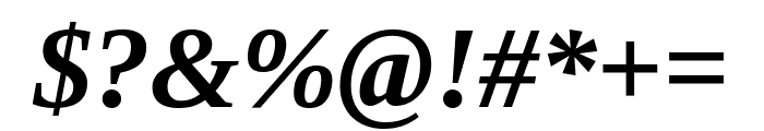 Tinos 700italic Font OTHER CHARS