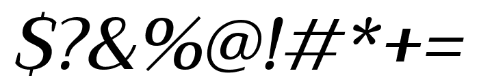 Trirong 500italic Font OTHER CHARS