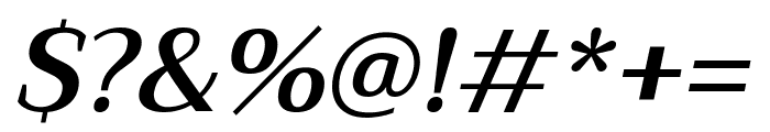 Trirong 600italic Font OTHER CHARS