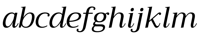 Trirong italic Font LOWERCASE