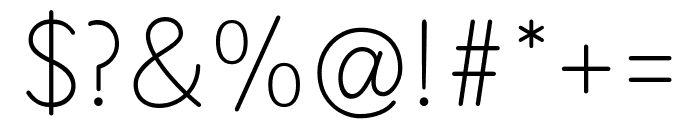 Tsukimi Rounded 300 Font OTHER CHARS