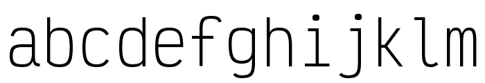 Victor Mono 100 Font LOWERCASE