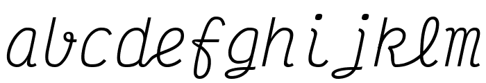 Victor Mono 100italic Font LOWERCASE