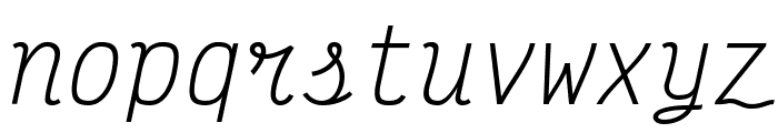 Victor Mono 100italic Font LOWERCASE