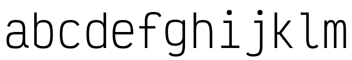 Victor Mono 200 Font LOWERCASE