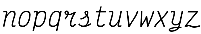 Victor Mono 200italic Font LOWERCASE