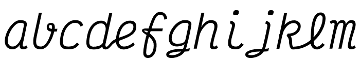 Victor Mono 300italic Font LOWERCASE