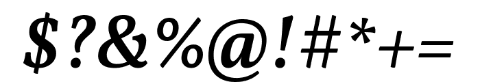 Vollkorn 600italic Font OTHER CHARS