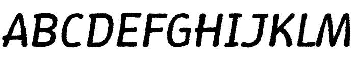 Winky Rough Italic Font UPPERCASE