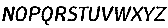 Winky Rough Italic Font UPPERCASE