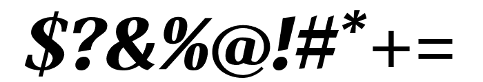 Wittgenstein 800italic Font OTHER CHARS