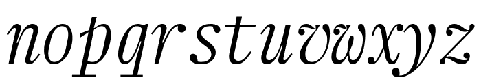 Xanh Mono Italic Font LOWERCASE