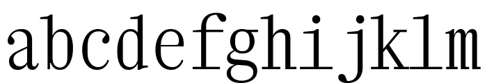Xanh Mono Regular Font LOWERCASE