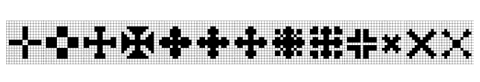 Yarndings 12 Charted Regular Font UPPERCASE