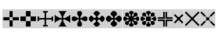 Yarndings 20 Charted Regular Font UPPERCASE