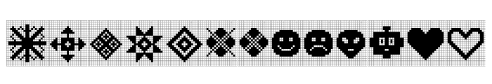 Yarndings 20 Charted Regular Font LOWERCASE