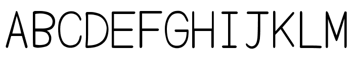 Yomogi Regular Font UPPERCASE