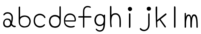 Yomogi Regular Font LOWERCASE