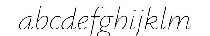 Ysabeau 100italic Font LOWERCASE