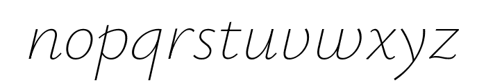 Ysabeau 100italic Font LOWERCASE