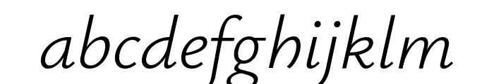 Ysabeau 300italic Font LOWERCASE