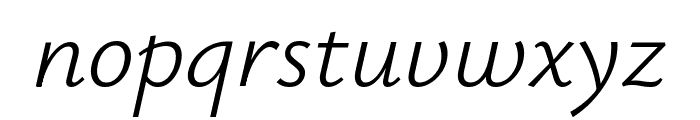 Ysabeau 300italic Font LOWERCASE