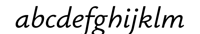 Ysabeau 500italic Font LOWERCASE