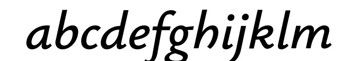 Ysabeau 600italic Font LOWERCASE