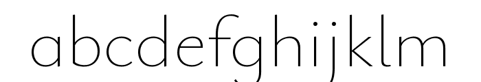 Ysabeau Infant 100 Font LOWERCASE