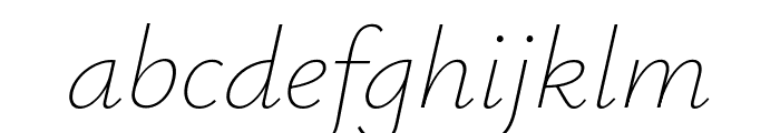 Ysabeau Infant 100italic Font LOWERCASE