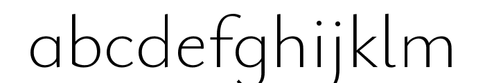 Ysabeau Infant 200 Font LOWERCASE