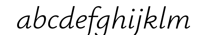 Ysabeau Infant 300italic Font LOWERCASE