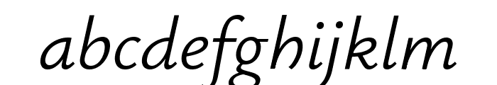 Ysabeau Italic Font LOWERCASE