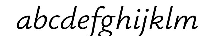 Ysabeau Office Italic Font LOWERCASE