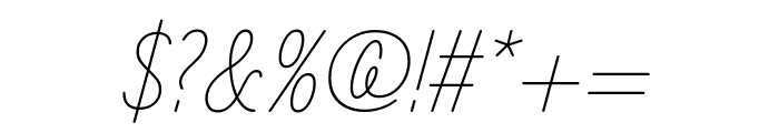 Zen Loop Italic Font OTHER CHARS
