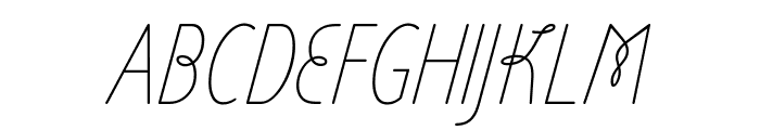 Zen Loop Italic Font UPPERCASE