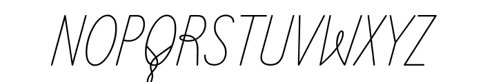 Zen Loop Italic Font UPPERCASE