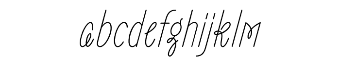 Zen Loop Italic Font LOWERCASE